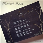 Chalk Rehearsal Dinner Invitations - Big Sur