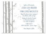 Birch Tree Wedding Invitations (seeded paper)