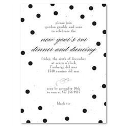 Corporate Holiday Invitations | Black Dots