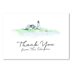 Lighthouse Thank you cards by ForeverFiances Weddings