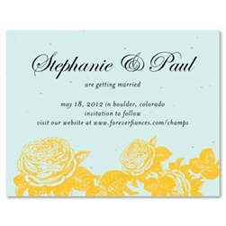Tiffany Blue Save the Date cards ~ Champs Elysees