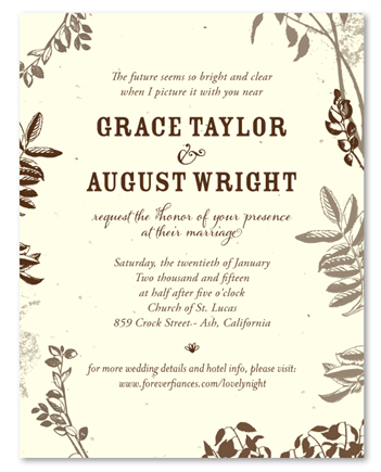 Unique Wedding Invitations with handwritten fonts - Cherished Backyard