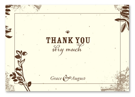 Plantable Thank you cards ~ Cherished Backyard