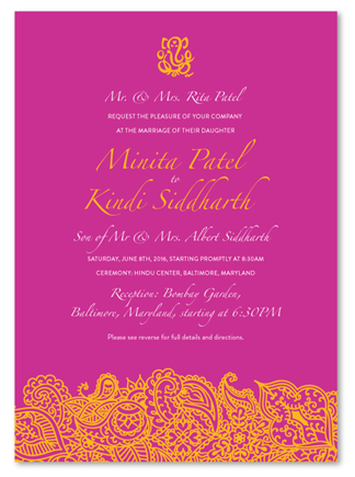 Indian Wedding Cards - Bombay (100% recycled)