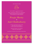 Indian Wedding Invitations with Ganeshaaya Diamonds