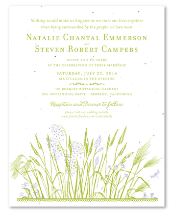 Wildflowers Wedding Invitations ~ Crested Butte