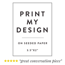 Custom Seeded Paper Business Cards | Rectangle