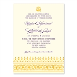 Indian Ethnic Wedding Invitations Dhanyabaad (seeded paper)