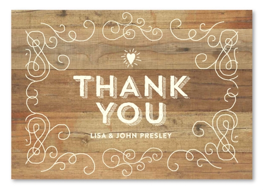 Rustic Thank you cards | Elegant Back Country