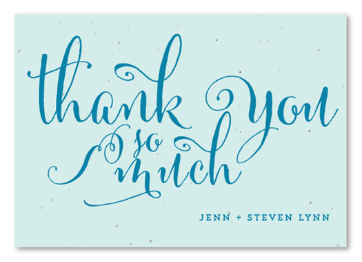 Fancy Script Thank You Cards | Enchanted Script