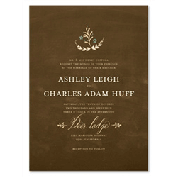 Brown Fall Wedding Invitations - Fall Classic