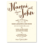 Fall Themed Wedding Invitations - Fall in Love