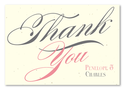 Plantable Thank you cards | Fancy Evening