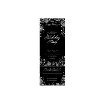 Seal and Send Gala Invitations | Festive Snow *black tie