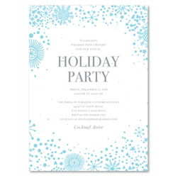 Holiday Party Invitations | Festive Snow