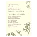 Vintage Wedding Invitations Purple Forget Me Not