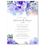 Hydrangea Bat Mitzvah Invitations | French Hydrangea (seeded)