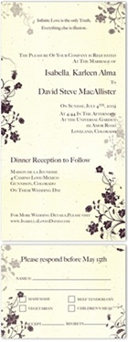 Handmade Wedding Invitations on Seeded paper - Garden's Jewels, burgundy garden weddings