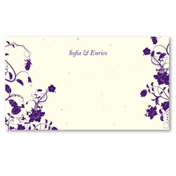Plantable Table Cards on Cream seeded paper - Garden's Jewels by ForeverFIances Weddings