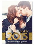 Gold Holiday Cards | Gold New Year (100% recycled paper)