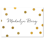 Gold Polka Dots Thank You Card | Goldy Dots (100% recycled paper)