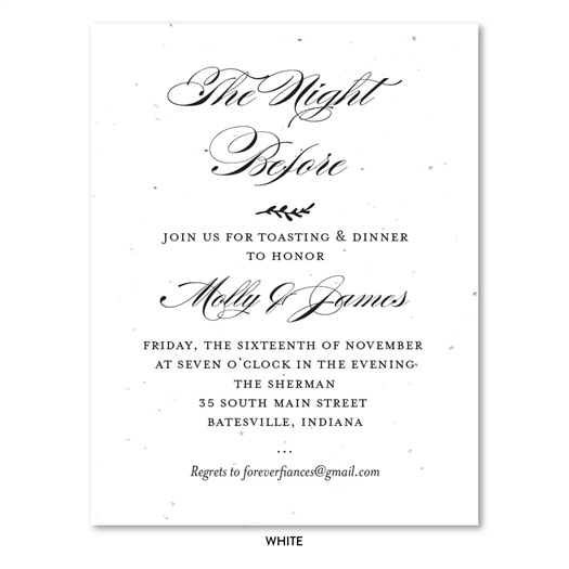 Elegant Rehearsal Dinner invitations | Graceful Chic