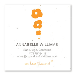 Plantable Business Cards | Grow Flowers (seeded paper)