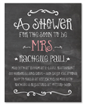 Chalkboard Bridal Shower Invitations ~ Happy Board