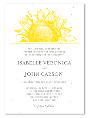 Sunflower Wedding Invitations