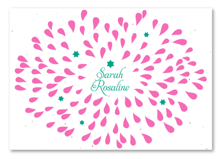 Bat Mitzvah Thank You Cards | Hearts in Bloom