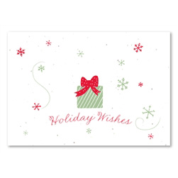 Holidays Greeting cards - Garden Gift (plantable paper, embedded with wildflowers seeds)