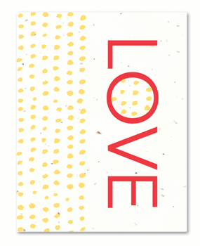 In Bloom cards - Love Dots (plantable paper)