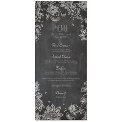 Chalkboard Wedding Menus | Indian Smile