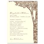 Unique Wedding Programs Trees (Brown & Cream)