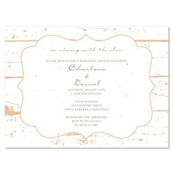 Shabby Chic Rehearsal Dinner Invitations ~ La Grange