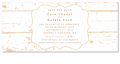 Shabby Chic Save the Date Cards ~ La Grange