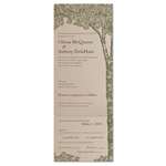 Brown Paper Tree Wedding Invitations | La Foret