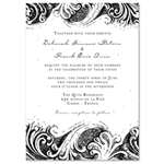 French Swirls Wedding Invitations