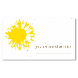 Seeded Paper Place Cards - Sunflower