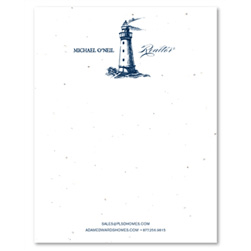 Business Light House Stationery on seeded paper