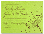 Garden Herbs Green Wedding Invitations ~ Love Scene (seeded)