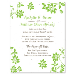Unique Plantable Invitations ~ Countryside Wedding (seeded paper)