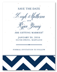 Modern Wedding Save the Date cards | Modern Chevron