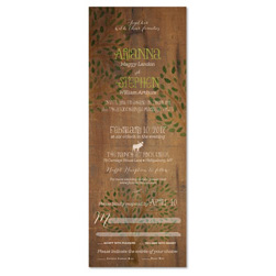 Wood Wedding Invitations | Mountain Lodge (100% recycled paper)