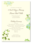 Natural Wedding Programs - Nature's Glory (recycled)