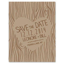 Tree Save the Date cards ~ Old Bark