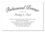 Organic theme Rehearsal Dinner Insert Cards on seeded paper