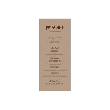 Garden Seeded Paper Menus on burlap Seeded Paper | Organic Foods