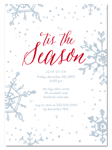 Holiday Party Invitations on seeded paper ~ Organic Snowflakes by Green Business Print