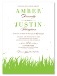 Green Wedding Invitations ~ Ornamental Grass